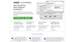 Ace Payroll: Home Page