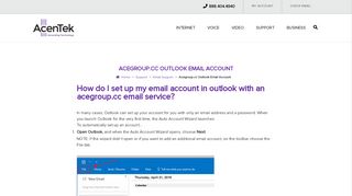 Acegroup.cc Outlook Email Account – Acentek