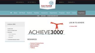 
                            7. Achieve 3000 - Fort Worth ISD - Achieve3000 Com Portal