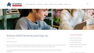 
                            7. Achieve 3000 Parent Account Sign Up — The Silverberg ... - Kidbiz Sign Up