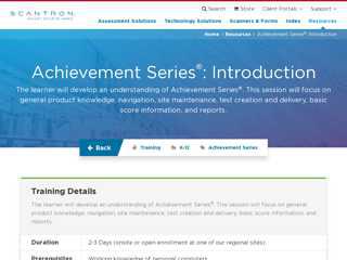 Achievement Series®: Introduction  Scantron
