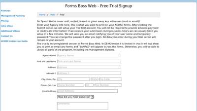 ACORD Forms - Forms Boss Web Trial