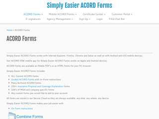 ACORD Forms – Simply Easier ACORD Forms