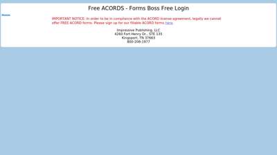 ACORD Forms - Web Trial