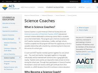 ACS Science Coaches - American Chemical Society