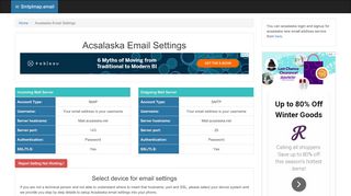 
                            8. Acsalaska Email Settings | acsalaska.net SMTP, IMAP & POP ... - Acsalaska Net Email Portal