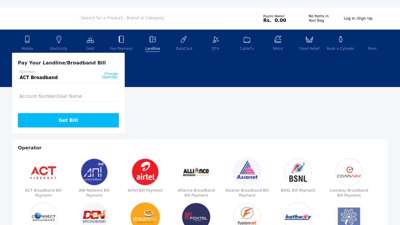 
                            8. Act Broadband Bill Payment @ Paytm | Instant Bill Payment