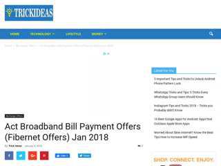 
                            6. Act Broadband Bill Payment Offers (Fibernet Offers) Jan ...