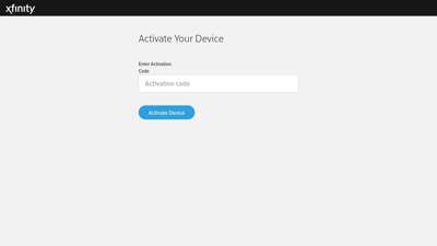 Activate Device - Xfinity