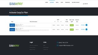 Activate EasyGo Plan | Simapay - Simapay Portal