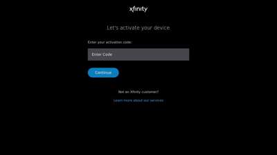 Activate your device - Xfinity