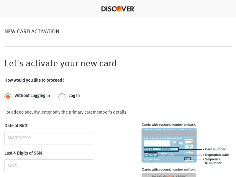 Activate Your New Discover Card  Discover