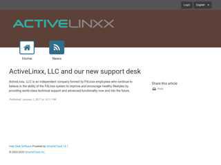 
                            5. ActiveLinxx, LLC and our new support desk - ActiveLinxx