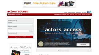 
                            2. actors access (SM) - Actors Access Sign In