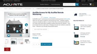 
                            6. AcuRite Access for My AcuRite Remote Monitoring - Weather ... - My Acurite Portal