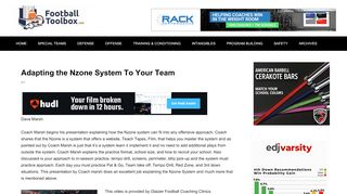 
                            7. Adapting the Nzone System To Your Team - Football Toolbox - Nzone System Portal