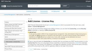 
                            9. Add License - License Key | ESET Remote Administrator ... - Eset Ela Portal