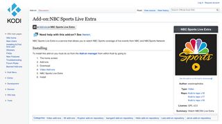 Add-on:NBC Sports Live Extra - Official Kodi Wiki