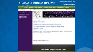 
                            5. Additional Resources | Alabama Department of Public Health (ADPH) - Adph Portal