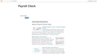 
                            8. Adecco Payroll Check Stubs - Payroll Check - Adecco Pay Stub Portal