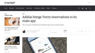 
                            5. Adidas brings Yeezy reservations to its main app | Engadget - Adidas Confirmed Sign Up