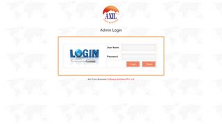 
                            2. Admin Login - Axil Core Business