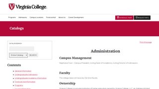 
                            6. Administration - Catalogs | Virginia College - Virginia College Austin Student Portal