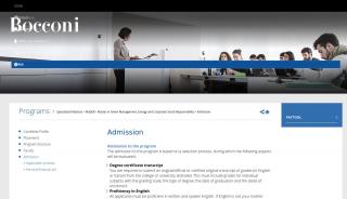 
                            4. Admission - Bocconi University Milan - Bocconi Portal