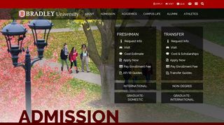 
                            5. Admission | Bradley University - Bradley University Application Portal