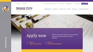
                            8. Admissions - Dodge City Community College - Dodge City Community College Portal