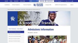 Admissions Information  Kilgore College