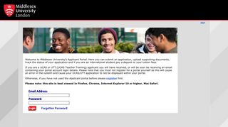 
                            5. Admissions Login - Middlesex University Misis Portal