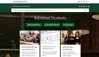 
                            4. Admitted Students | Dartmouth Admissions - Dartmouth Applicant Portal