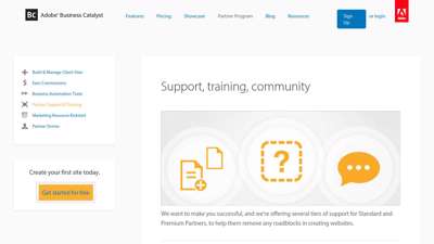 
                            6. Adobe Business Catalyst - Partner Support & Training
