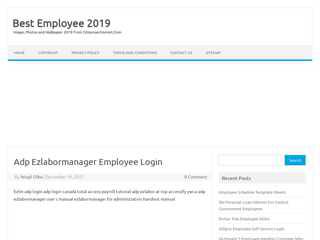 Adp Ezlabormanager Employee Login - Best Employee 2019