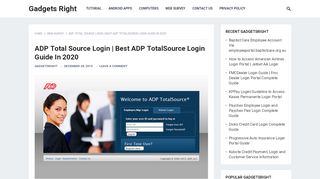 
                            8. ADP Total Source Login | Best ADP TotalSource Login Guide ... - Mytotalsource Portal Information