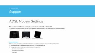 
                            4. ADSL Modem Settings - Belong Support - Belong Modem Portal