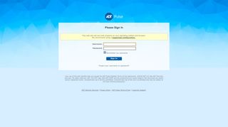 
                            2. ADT Pulse(TM) Interactive Solutions - Sign In - Pulse Web Portal