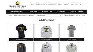 
                            8. Adult Clothing | R-MC Campus Store - Mccampus Login