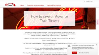 
                            5. Advance tickets, now up to 24 weeks ahead - Virgin Trains - Virgin Trains Sign Up
