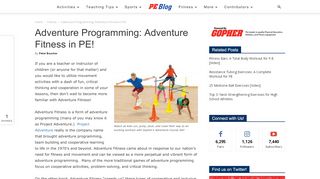 
                            3. Adventure Programming: Adventure Fitness in PE! | Gopher ... - Adventure To Fitness Teacher Portal