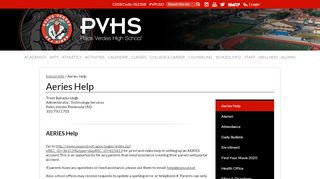 
                            7. Aeries Help - Palos Verdes High School - pvpusd - Aeries Teacher Portal Pvpusd