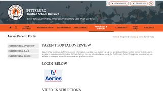 
                            8. Aeries Parent Portal / Parent Portal Overview - Homelink Parent Portal