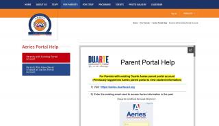 
                            3. Aeries Portal Help - Duarte Unified School District - Portal Aeries Duarte