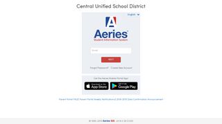 
                            4. Aeries: Portals - Central Unified Parent Portal