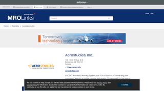 
                            7. Aerostudies, Inc. | Aviation Companies Directory - MRO Links - Aerostudies Login