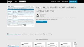
                            8. Aetna HealthFund® HDHP with HSA - AetnaFeds.com - Yumpu - Aetnafeds Com Portal