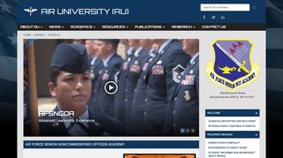 
                            4. AF Senior NCO Academy - Air University - AF.EDU - Air University Portal Course 14