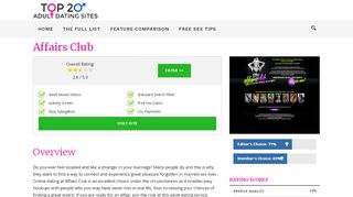 
                            5. Affairs Club Review - The Online Club For Cheating? - Affairsclub Com Portal Page