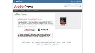 
                            6. Affiliate Program - Adobe Press - Adobe Affiliate Portal